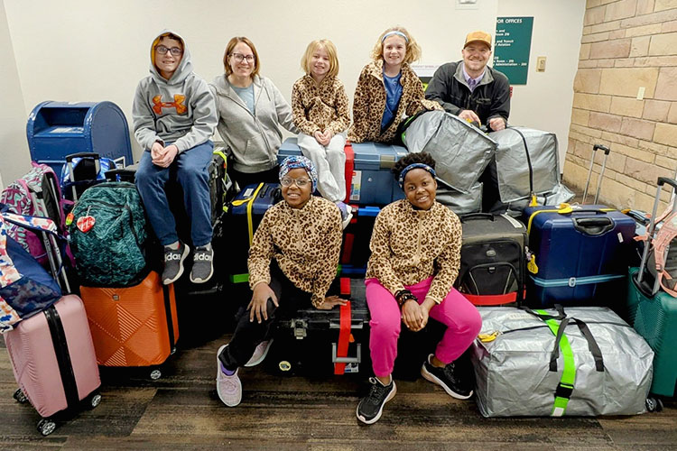 Family heading to Sengal